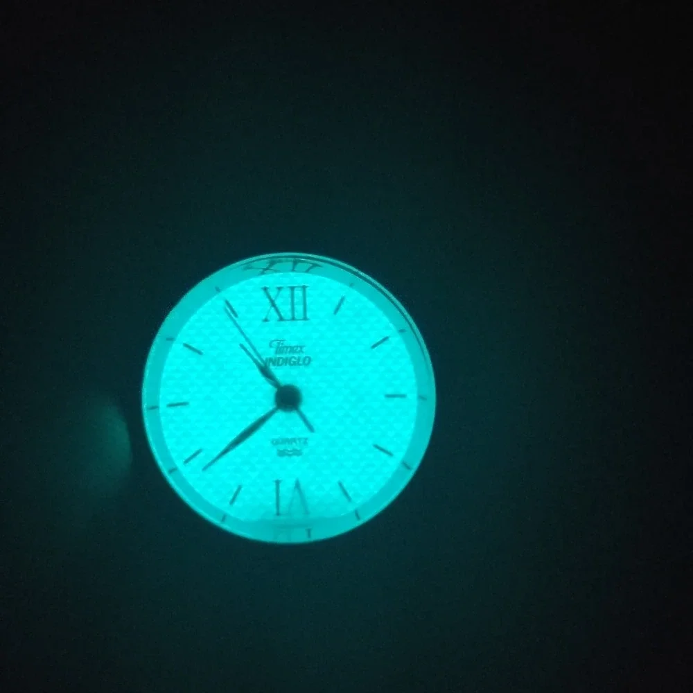 Vintage 1996 Timex Indiglo Two Tone 24mm Women's Quartz Watch‎ Fully Restored